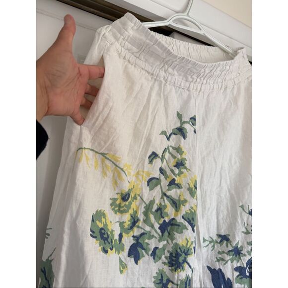 Pilcro by Anthropologie The Somerset Pull-On Pants: Printed Linen Cotton Edition - Picture 6 of 7